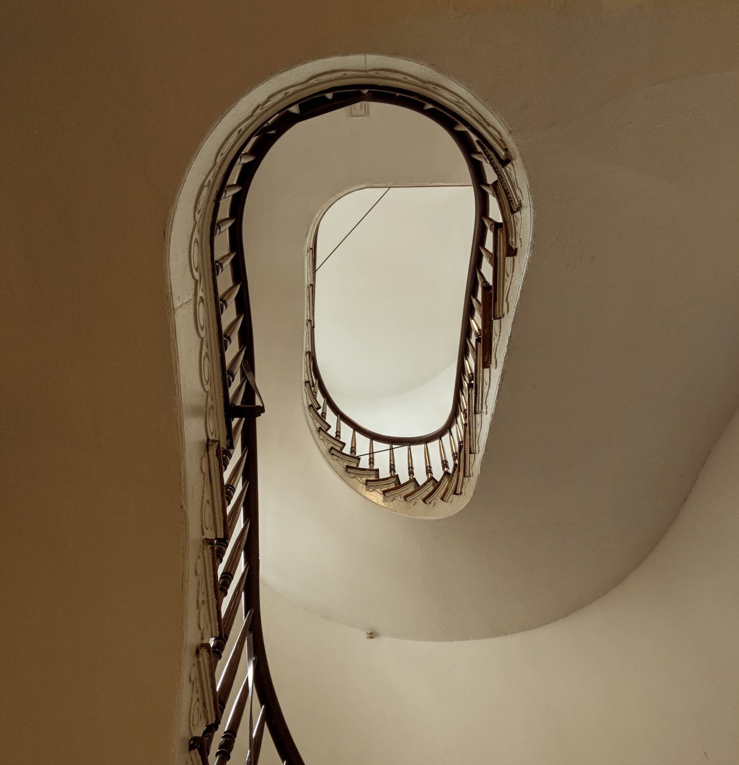 Stairwell in 1850 House Museum, New Orleans