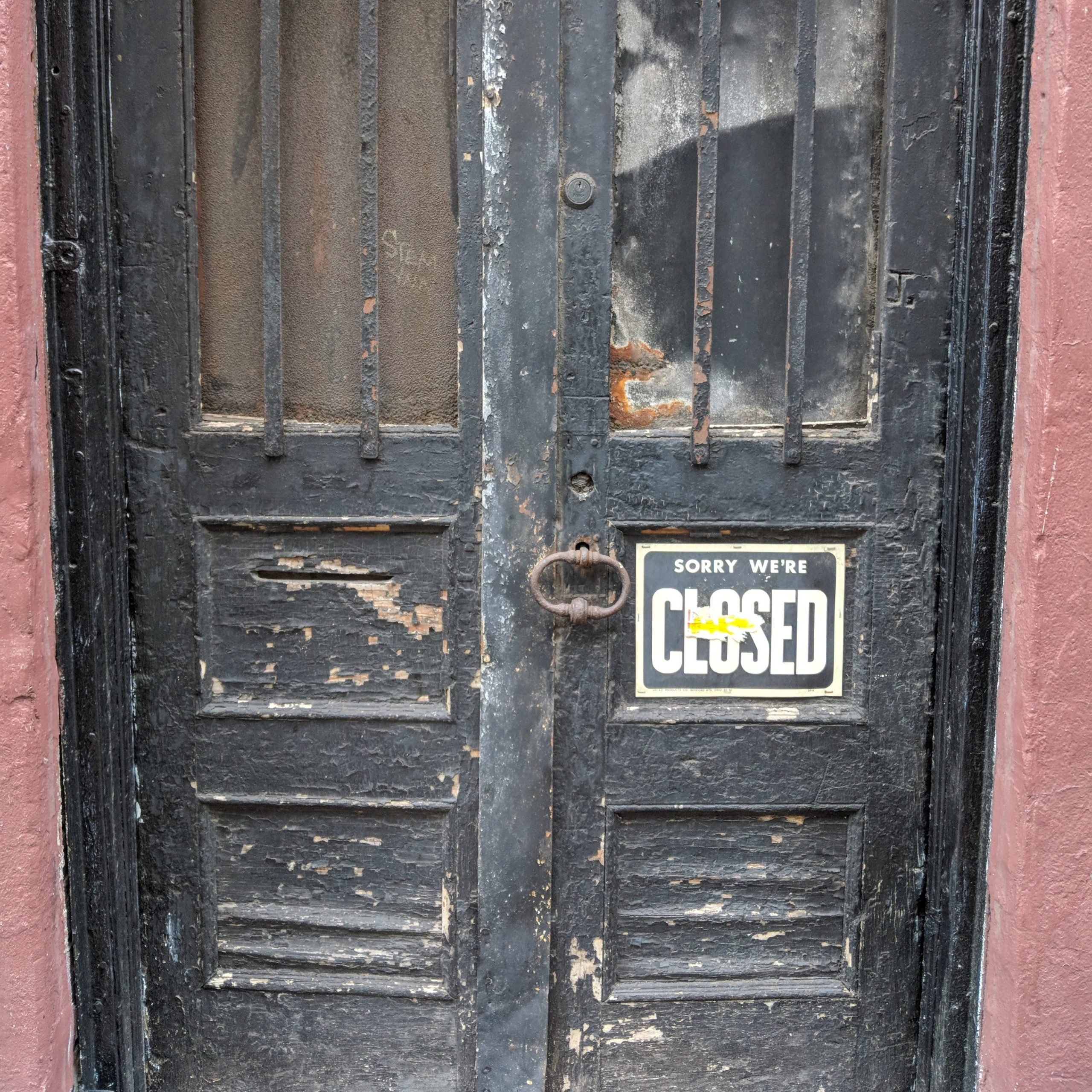 Old door, Tribeca, NYC, 2018